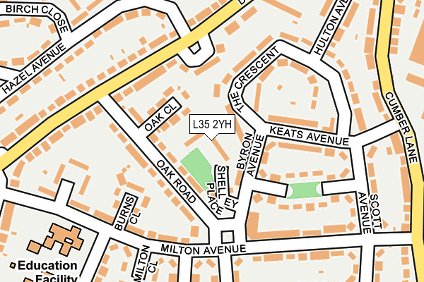 L35 2YH map - OS OpenMap – Local (Ordnance Survey) L35 2YH map - OS OpenMap – Local (Ordnance Survey)