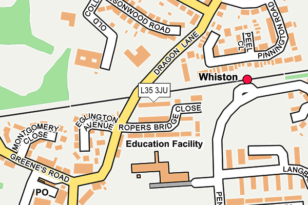 L35 3JU map - OS OpenMap – Local (Ordnance Survey) L35 3JU map - OS OpenMap – Local (Ordnance Survey)