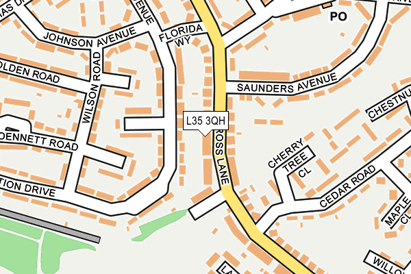 L35 3QH map - OS OpenMap – Local (Ordnance Survey) L35 3QH map - OS OpenMap – Local (Ordnance Survey)