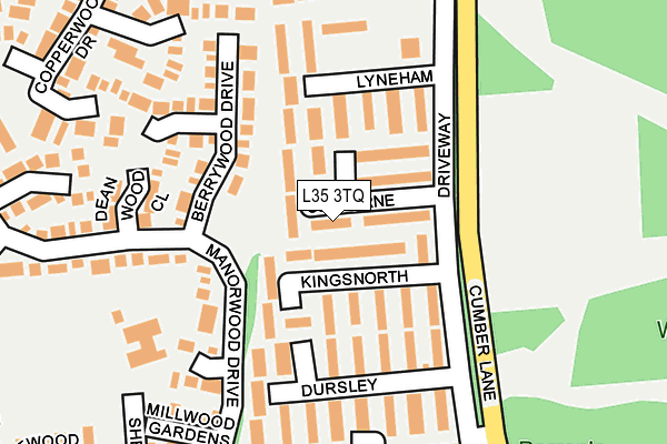 L35 3TQ map - OS OpenMap – Local (Ordnance Survey) L35 3TQ map - OS OpenMap – Local (Ordnance Survey)