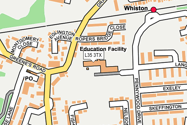 L35 3TX map - OS OpenMap – Local (Ordnance Survey) L35 3TX map - OS OpenMap – Local (Ordnance Survey)