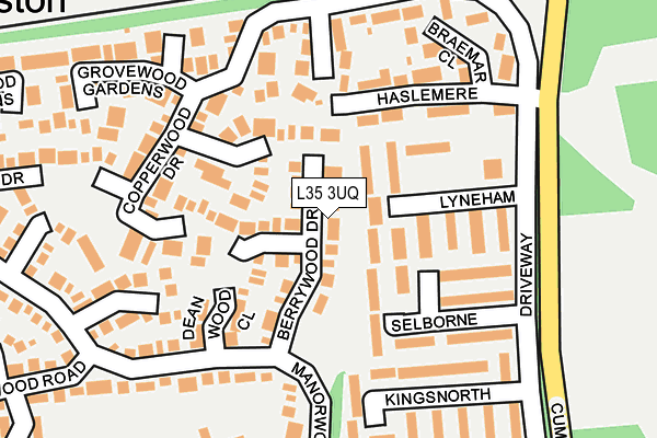 L35 3UQ map - OS OpenMap – Local (Ordnance Survey) L35 3UQ map - OS OpenMap – Local (Ordnance Survey)
