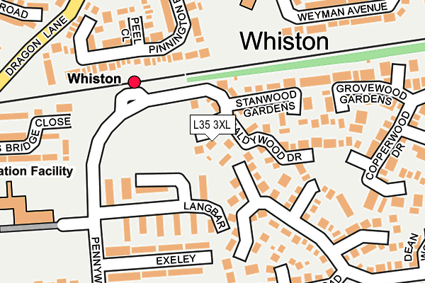 L35 3XL map - OS OpenMap – Local (Ordnance Survey)