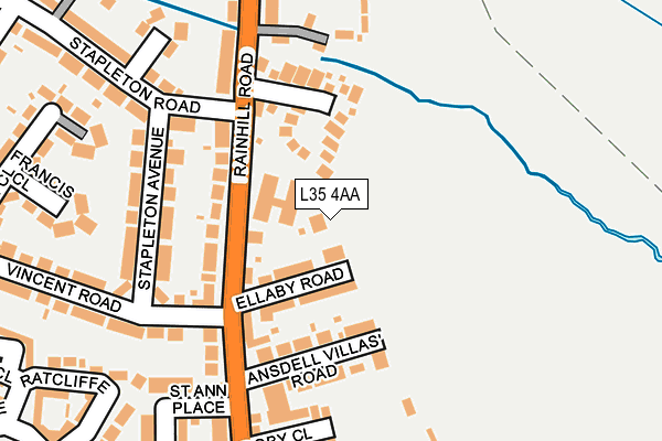 L35 4AA map - OS OpenMap – Local (Ordnance Survey) L35 4AA map - OS OpenMap – Local (Ordnance Survey)