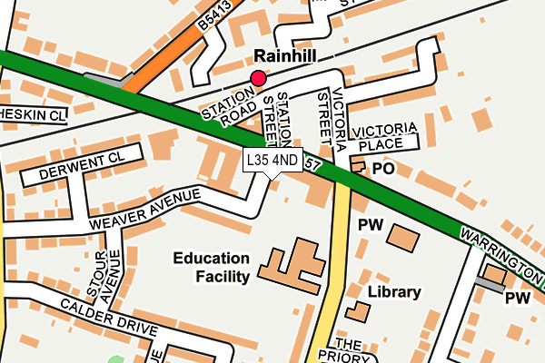 L35 4ND map - OS OpenMap – Local (Ordnance Survey) L35 4ND map - OS OpenMap – Local (Ordnance Survey)