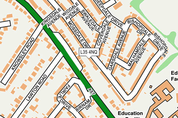 L35 4NQ map - OS OpenMap – Local (Ordnance Survey) L35 4NQ map - OS OpenMap – Local (Ordnance Survey)