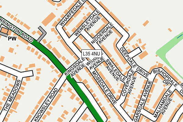 L35 4NU map - OS OpenMap – Local (Ordnance Survey) L35 4NU map - OS OpenMap – Local (Ordnance Survey)