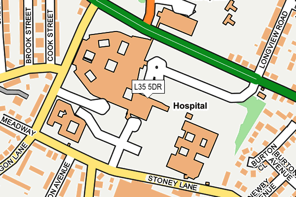 L35 5DR map - OS OpenMap – Local (Ordnance Survey) L35 5DR map - OS OpenMap – Local (Ordnance Survey)
