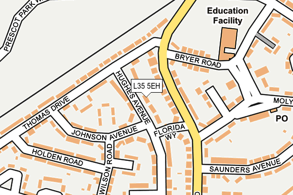 L35 5EH map - OS OpenMap – Local (Ordnance Survey) L35 5EH map - OS OpenMap – Local (Ordnance Survey)