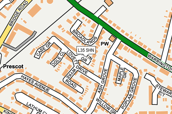 L35 5HN map - OS OpenMap – Local (Ordnance Survey) L35 5HN map - OS OpenMap – Local (Ordnance Survey)