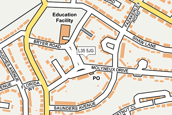 L35 5JG map - OS OpenMap – Local (Ordnance Survey) L35 5JG map - OS OpenMap – Local (Ordnance Survey)