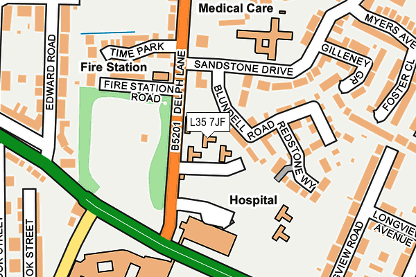 L35 7JF map - OS OpenMap – Local (Ordnance Survey) L35 7JF map - OS OpenMap – Local (Ordnance Survey)