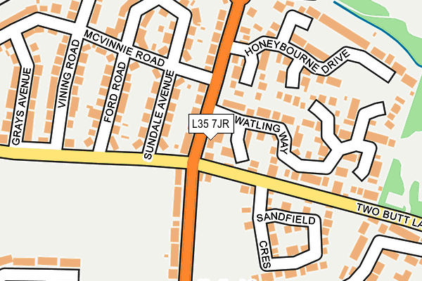 L35 7JR map - OS OpenMap – Local (Ordnance Survey) L35 7JR map - OS OpenMap – Local (Ordnance Survey)