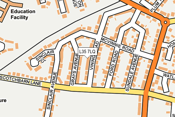 L35 7LQ map - OS OpenMap – Local (Ordnance Survey) L35 7LQ map - OS OpenMap – Local (Ordnance Survey)
