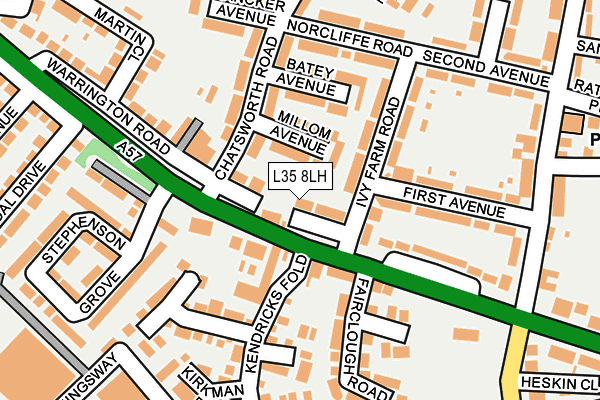 L35 8LH map - OS OpenMap – Local (Ordnance Survey) L35 8LH map - OS OpenMap – Local (Ordnance Survey)