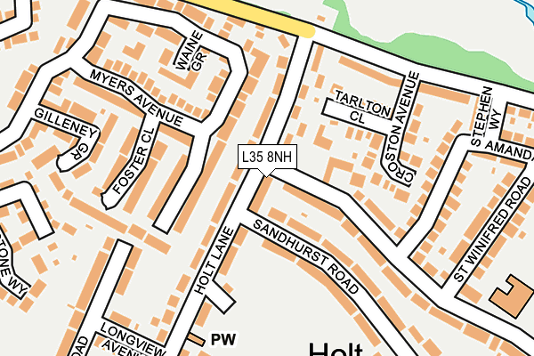 L35 8NH map - OS OpenMap – Local (Ordnance Survey) L35 8NH map - OS OpenMap – Local (Ordnance Survey)