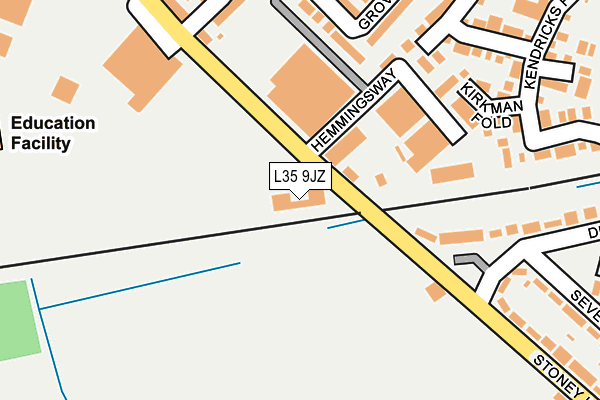 L35 9JZ map - OS OpenMap – Local (Ordnance Survey) L35 9JZ map - OS OpenMap – Local (Ordnance Survey)