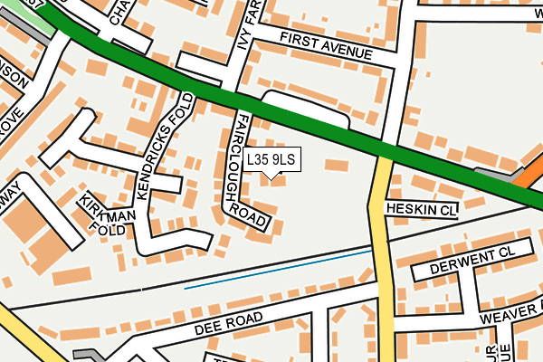 L35 9LS map - OS OpenMap – Local (Ordnance Survey) L35 9LS map - OS OpenMap – Local (Ordnance Survey)