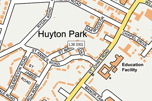 L36 0XG map - OS OpenMap – Local (Ordnance Survey) L36 0XG map - OS OpenMap – Local (Ordnance Survey)