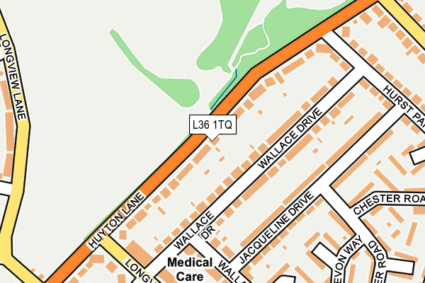 L36 1TQ map - OS OpenMap – Local (Ordnance Survey) L36 1TQ map - OS OpenMap – Local (Ordnance Survey)