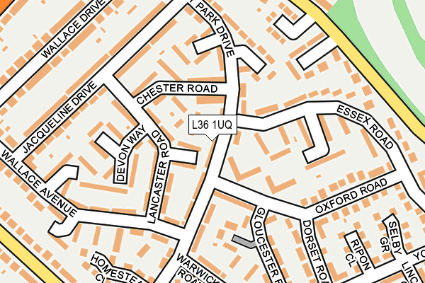 L36 1UQ map - OS OpenMap – Local (Ordnance Survey) L36 1UQ map - OS OpenMap – Local (Ordnance Survey)
