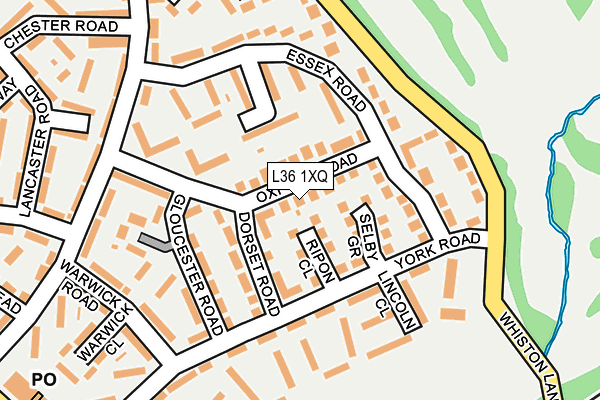 L36 1XQ map - OS OpenMap – Local (Ordnance Survey) L36 1XQ map - OS OpenMap – Local (Ordnance Survey)