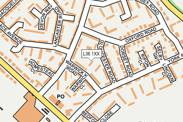 L36 1XX map - OS OpenMap – Local (Ordnance Survey) L36 1XX map - OS OpenMap – Local (Ordnance Survey)