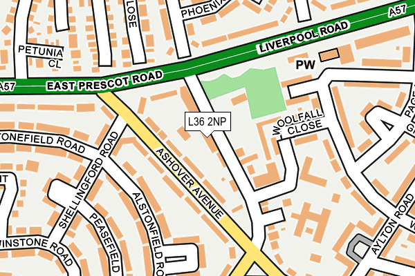 L36 2NP map - OS OpenMap – Local (Ordnance Survey) L36 2NP map - OS OpenMap – Local (Ordnance Survey)