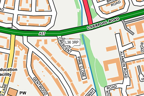 L36 3RP map - OS OpenMap – Local (Ordnance Survey) L36 3RP map - OS OpenMap – Local (Ordnance Survey)