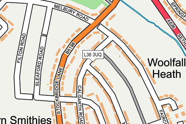 L36 3UQ map - OS OpenMap – Local (Ordnance Survey) L36 3UQ map - OS OpenMap – Local (Ordnance Survey)