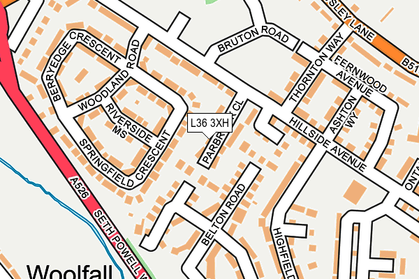 L36 3XH map - OS OpenMap – Local (Ordnance Survey) L36 3XH map - OS OpenMap – Local (Ordnance Survey)
