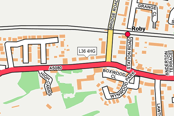 L36 4HG map - OS OpenMap – Local (Ordnance Survey) L36 4HG map - OS OpenMap – Local (Ordnance Survey)
