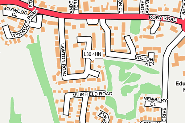 L36 4HN map - OS OpenMap – Local (Ordnance Survey) L36 4HN map - OS OpenMap – Local (Ordnance Survey)