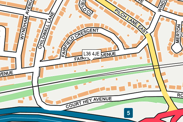 L36 4JE map - OS OpenMap – Local (Ordnance Survey) L36 4JE map - OS OpenMap – Local (Ordnance Survey)