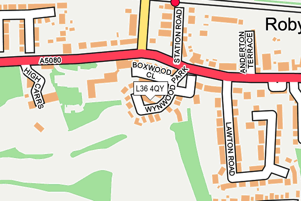 L36 4QY map - OS OpenMap – Local (Ordnance Survey)