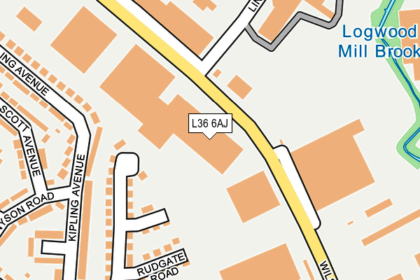 L36 6AJ map - OS OpenMap – Local (Ordnance Survey) L36 6AJ map - OS OpenMap – Local (Ordnance Survey)