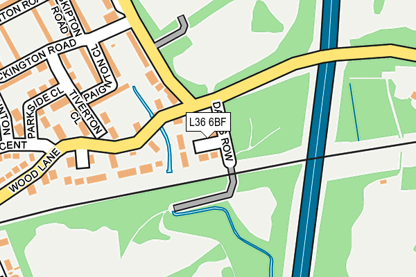 L36 6BF map - OS OpenMap – Local (Ordnance Survey) L36 6BF map - OS OpenMap – Local (Ordnance Survey)
