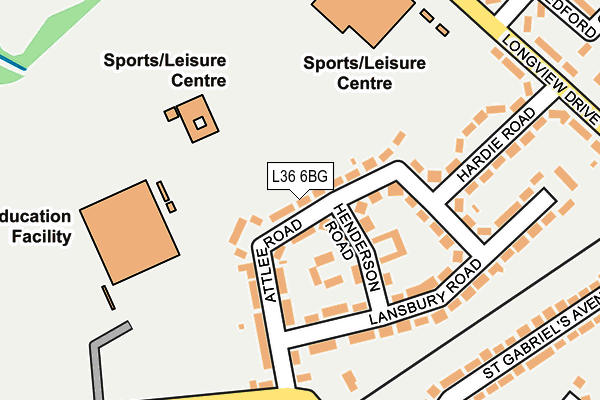 L36 6BG map - OS OpenMap – Local (Ordnance Survey) L36 6BG map - OS OpenMap – Local (Ordnance Survey)
