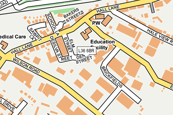 L36 6BR map - OS OpenMap – Local (Ordnance Survey) L36 6BR map - OS OpenMap – Local (Ordnance Survey)