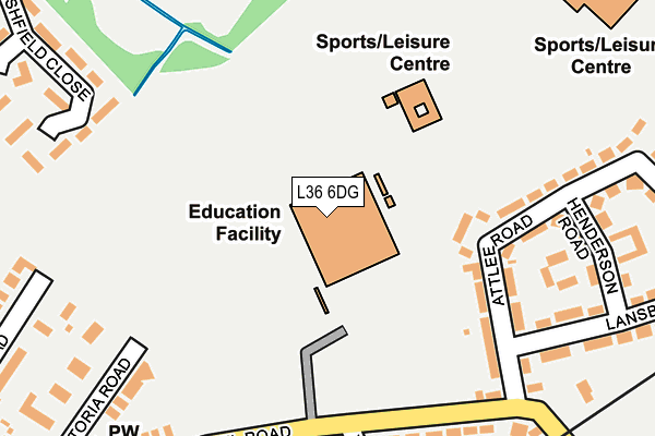 L36 6DG map - OS OpenMap – Local (Ordnance Survey) L36 6DG map - OS OpenMap – Local (Ordnance Survey)