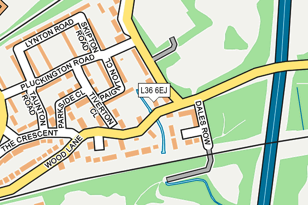 L36 6EJ map - OS OpenMap – Local (Ordnance Survey) L36 6EJ map - OS OpenMap – Local (Ordnance Survey)