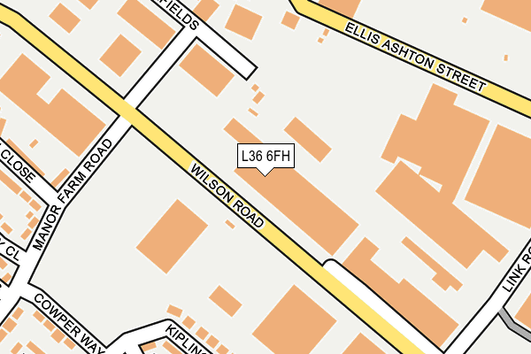L36 6FH map - OS OpenMap – Local (Ordnance Survey) L36 6FH map - OS OpenMap – Local (Ordnance Survey)