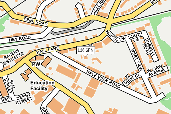 L36 6FN map - OS OpenMap – Local (Ordnance Survey) L36 6FN map - OS OpenMap – Local (Ordnance Survey)