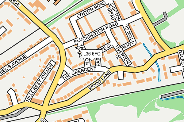 L36 6FQ map - OS OpenMap – Local (Ordnance Survey) L36 6FQ map - OS OpenMap – Local (Ordnance Survey)