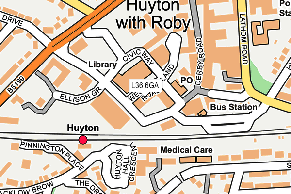 L36 6GA map - OS OpenMap – Local (Ordnance Survey) L36 6GA map - OS OpenMap – Local (Ordnance Survey)