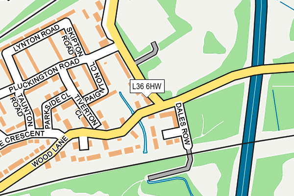 L36 6HW map - OS OpenMap – Local (Ordnance Survey) L36 6HW map - OS OpenMap – Local (Ordnance Survey)