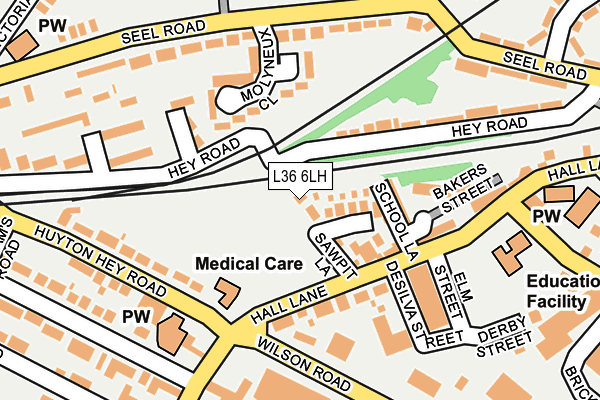 L36 6LH map - OS OpenMap – Local (Ordnance Survey) L36 6LH map - OS OpenMap – Local (Ordnance Survey)