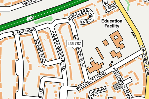 L36 7SZ map - OS OpenMap – Local (Ordnance Survey) L36 7SZ map - OS OpenMap – Local (Ordnance Survey)