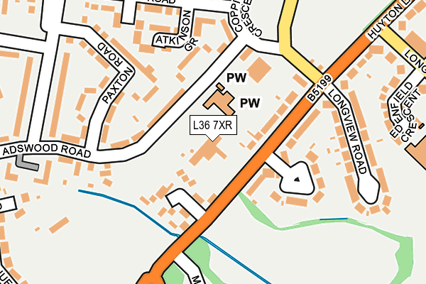 L36 7XR map - OS OpenMap – Local (Ordnance Survey) L36 7XR map - OS OpenMap – Local (Ordnance Survey)