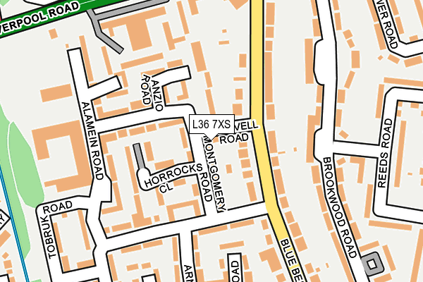 L36 7XS map - OS OpenMap – Local (Ordnance Survey) L36 7XS map - OS OpenMap – Local (Ordnance Survey)